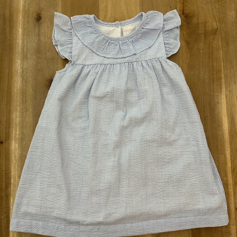 Cecil and Lou Seersucker Dress